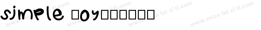 simple joy字体转换